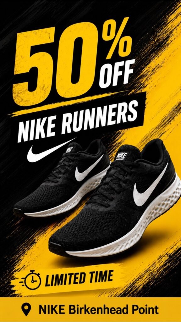 50% off Selected Nike Shoes